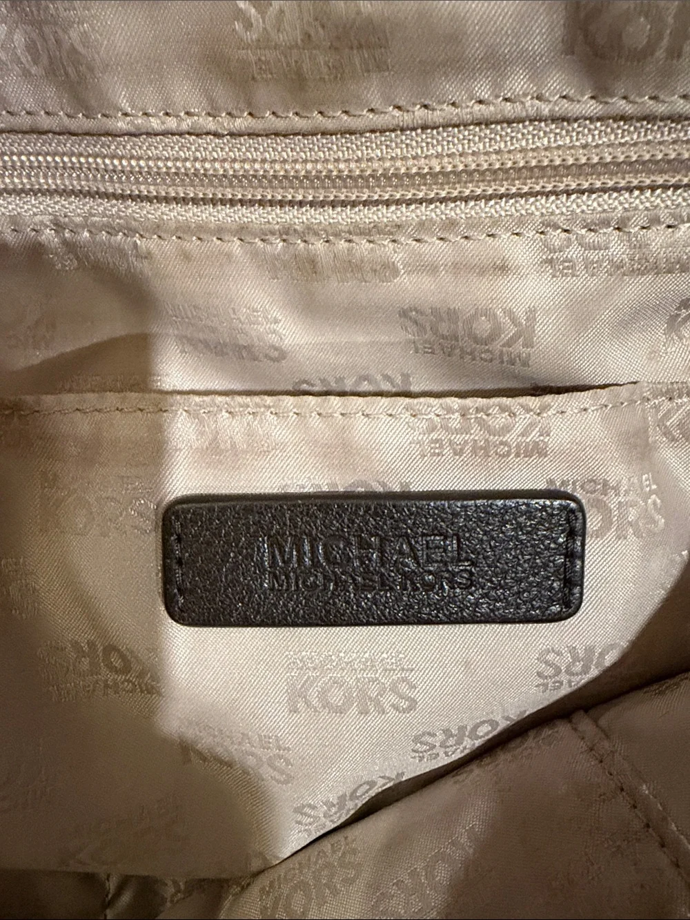 Michael Kors Dark Brown Pebbled Leather Shoulder Satchel with Gold Hardware